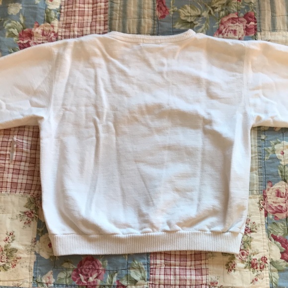 Vintage 90s Winter Christmas Kids Crewneck Sweater Medium - Picture 5 of 6